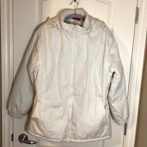 Speed Canada Women's Winter Ski Snow Jacket Warm Hooded Coat White Size L
